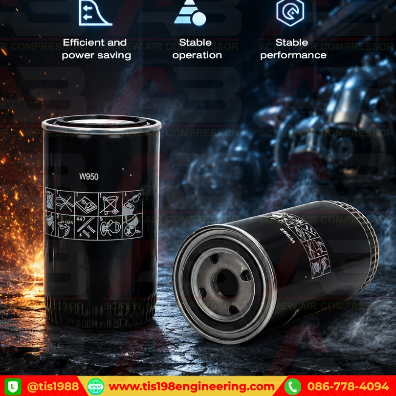 ไส้กรอง W950 Oil Filter ไส้กรองน้ำมัน สำหรับเครื่องจักร/ระบบอุตสาหกรรม