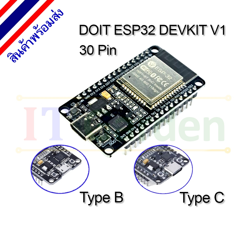 ESP32 ESP-32 CP2102 DOIT DEVKIT V1 Layout Development Board 30 Pin