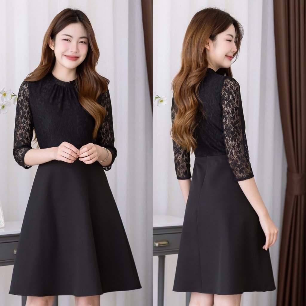 SALE ! 490฿ เดรส ALERT BRAND ชุดดำ สินค้าราคาเซล !