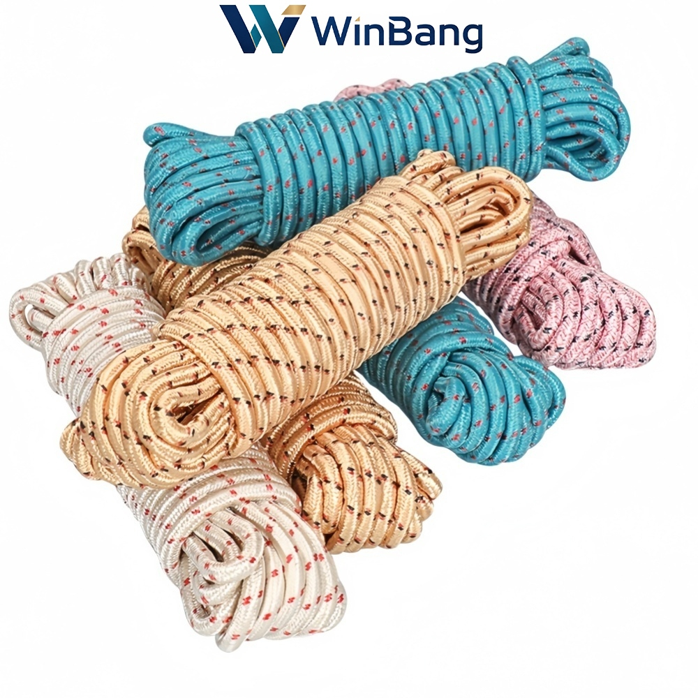 WinBang สแลนกันแดด ผ้าใบกันฝน ของขวัญ- ของแถมฟรี: เชือกคุณภาพสูง - สีสุ่ม 5m