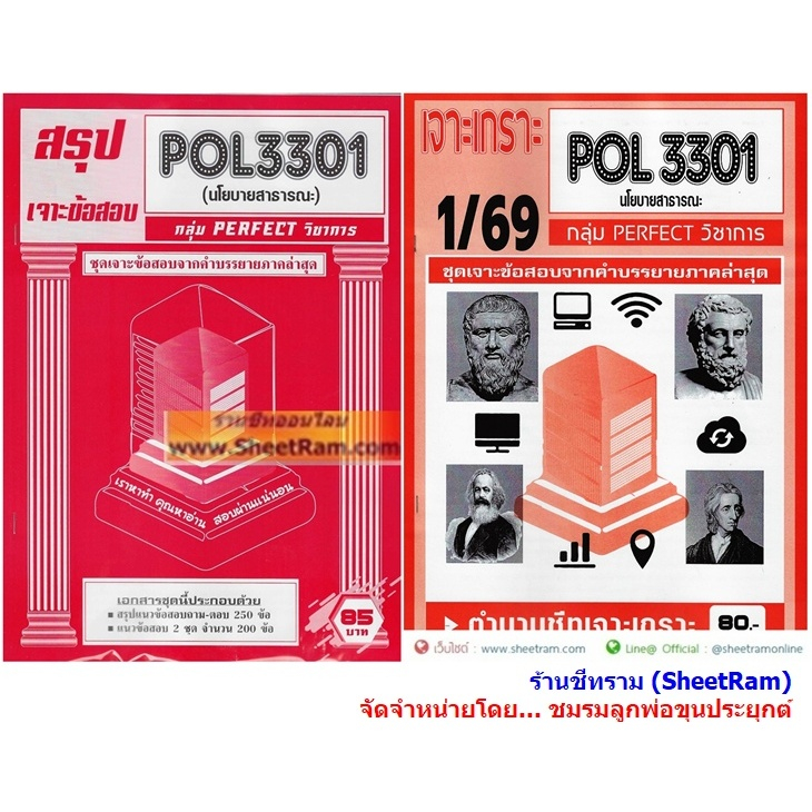 ชีทราม POL3301 / PA270 นโยบายสาธารณะ