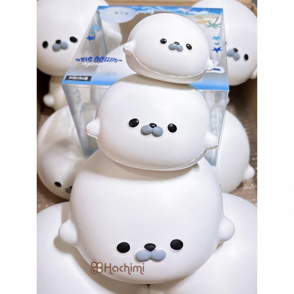 (พร้อมส่ง ส่งไว ) Hachimi : NEW!!! แมวน้ำอุ๋ง JOMBO SIZE นุ่มเด้ง น่ารัก บีบเพลินคลายเครียด