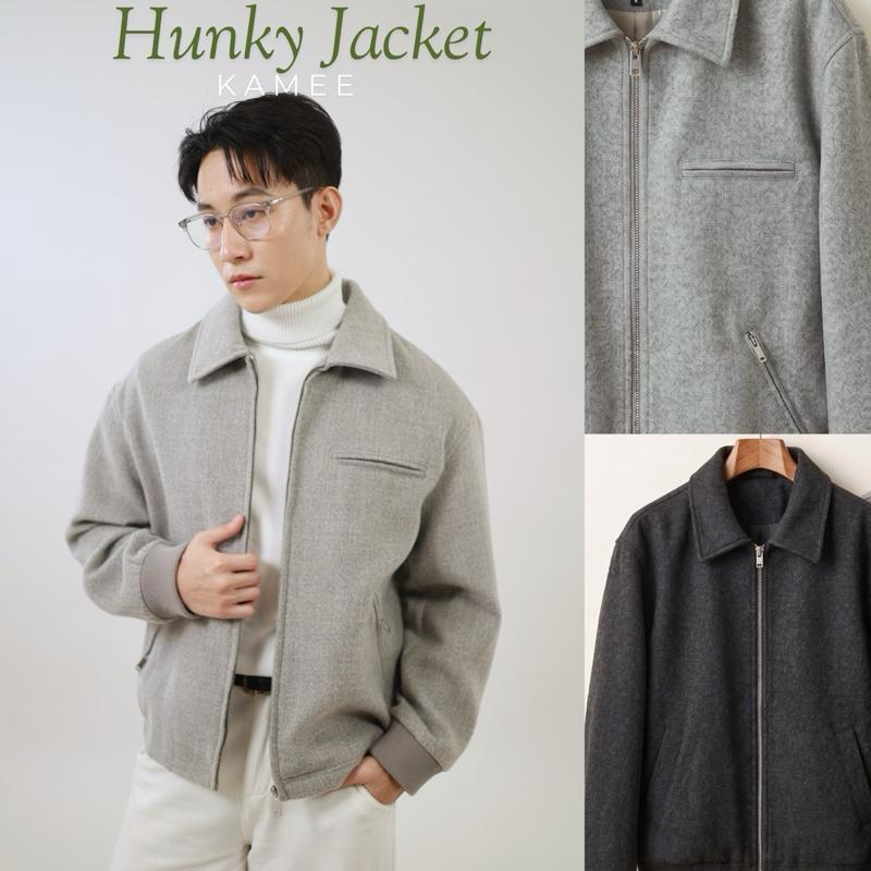 Kamee Hunky jacket เสื้อแจ็คเก็ต Unisex ใส่ได้ทั้งหญิงและชาย ผ้า modal ใส่คลุมอากาศ 10-20 องศา