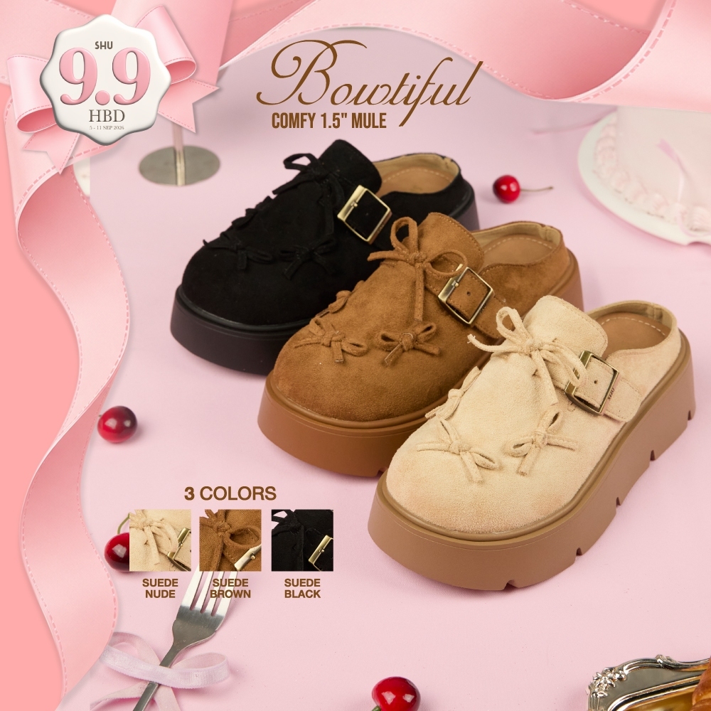 [ราคาพิเศษ เฉพาะ 9.9] SHU COMFY 1.5" MULE รองเท้า
