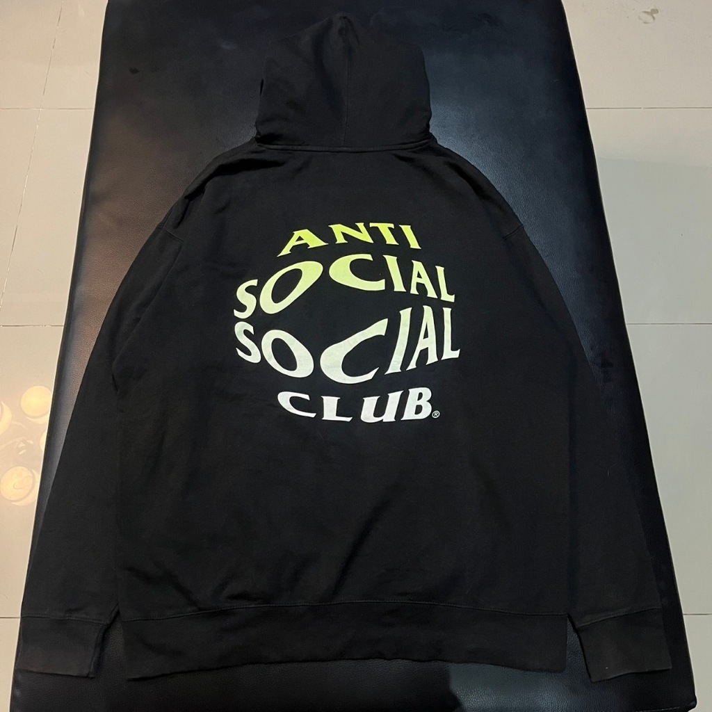 Anti Social Social Club Crystal Clear Hoodie Black