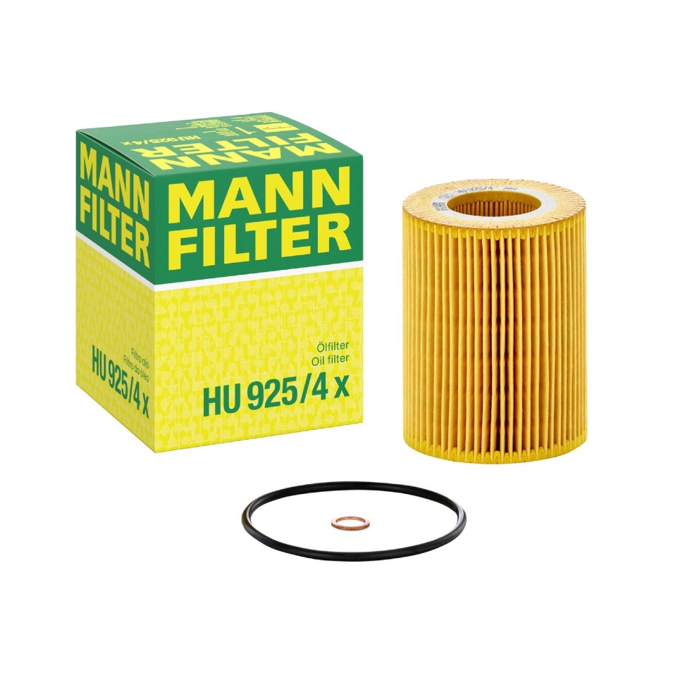 [แท้ 100% / Germany] ไส้กรองน้ำมันเครื่อง MANN FILTER HU925/4x สำหรับ BMW เครื่องเบนซิน M52 M54 (E46
