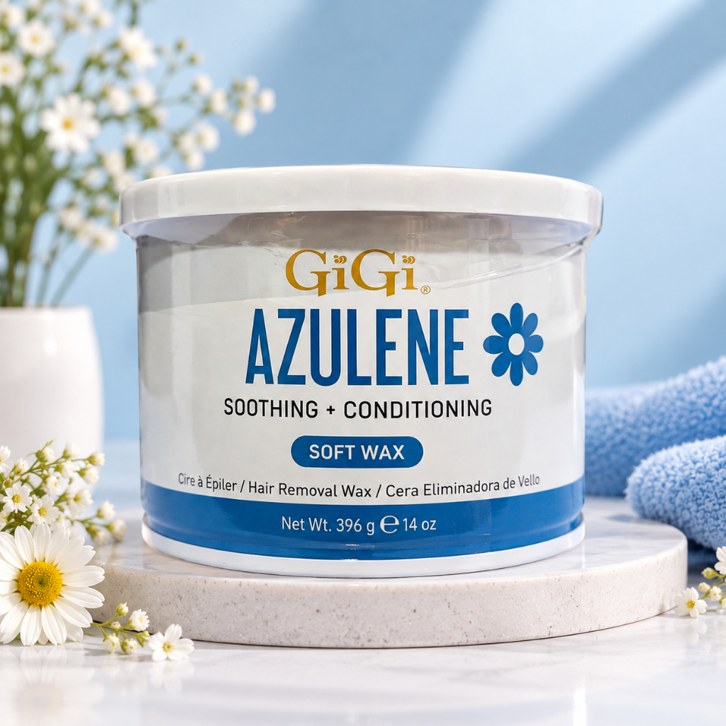 GiGi Azulene Infused Wax อซูลีน แว็กซ์ เหมาะกับผิวแพ้ง่าย ลดอาการแพ้เป็นผื่น (ใช้ร่วมกับแถบผ้า แว็กสำหรับมืออาชีพ)