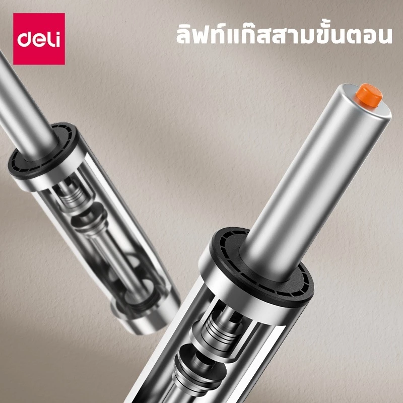 [แถมเบาะ] Deli เก้าอี้สำนักงาน เก้าอี้เพื่อสุขภาพ ปรับเบาะได้ มีที่พักขา รองรับทุกสรีระ Office Chair thumbnail 7