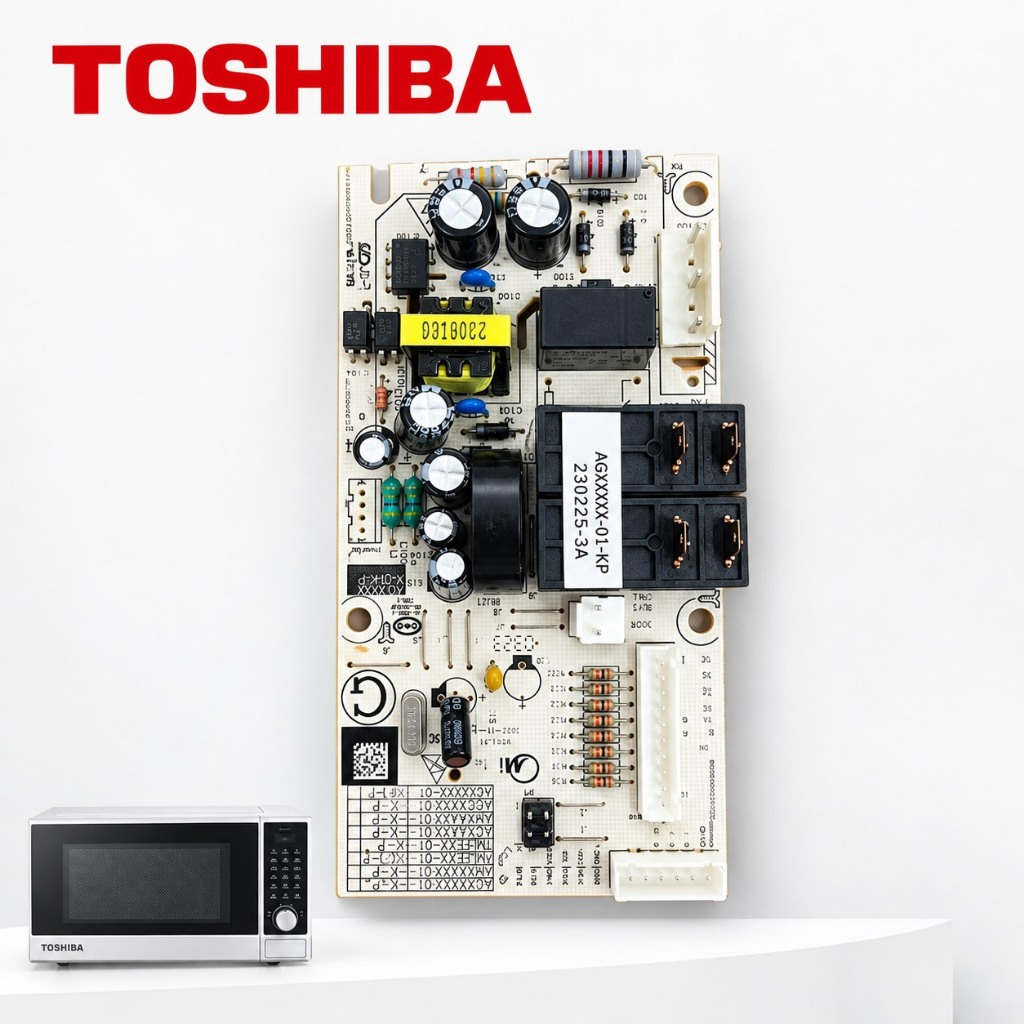 อะไหล่เเท้ศูนย์/F17170000022434/PCB Board /บอร์ดไมโครเวฟ/TOSHIBA/ใช้กับรุ่น MW2-AG24PC(BK)เเละอื่นๆท