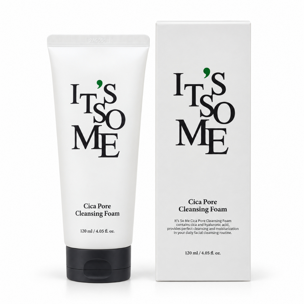 IT’S SO ME - Cica Pore Cleansing Foam (120 ML) – ซิก้า โฟมล้างหน้าลดสิวเสี้ยนและกระชับรูขุมขน (120 ML)