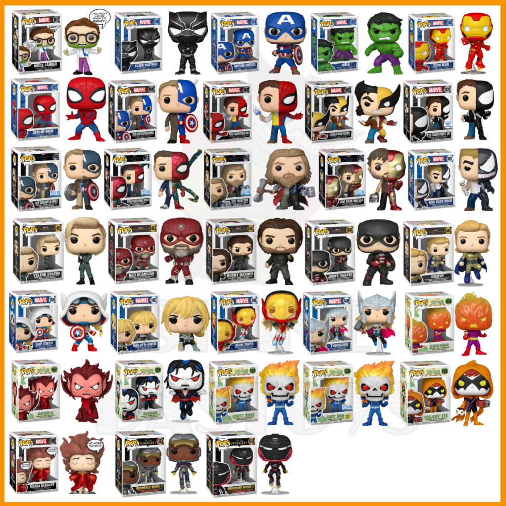 {PRE-ORDER} Funko Pop! MARVEL : Thunderbolts, Classic, Bruce, Wanda, Split, Gwenverse, Strange Tales