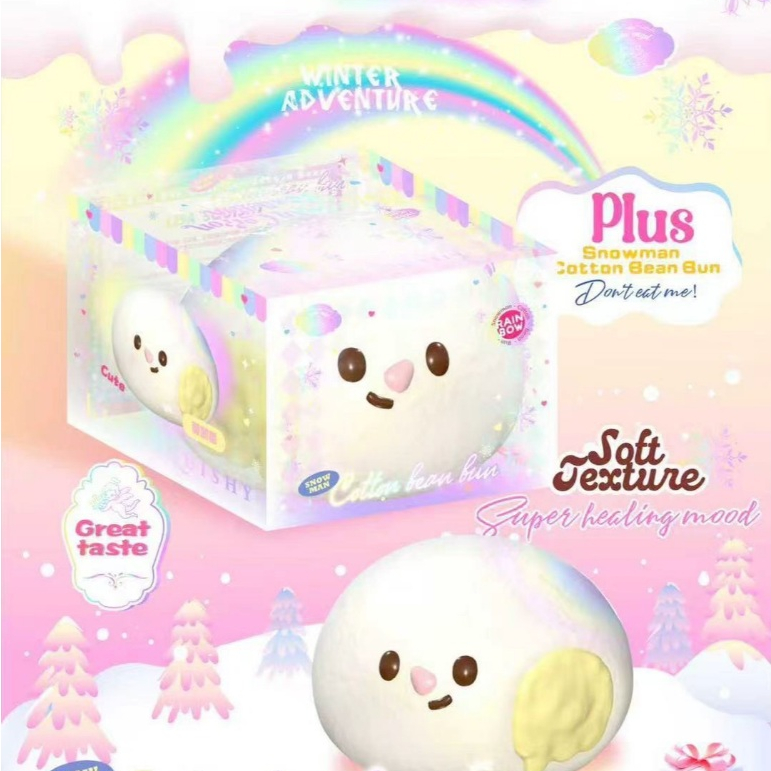 ( พร้อมส่ง ) Lisa Squishy สกุชชี่ขนมปังก้อน น้องไซส์ใหญ่มากนะค่า บิ๊กเบิ้มสมใจ บีบมัมเต็มมือ สโลวมาก