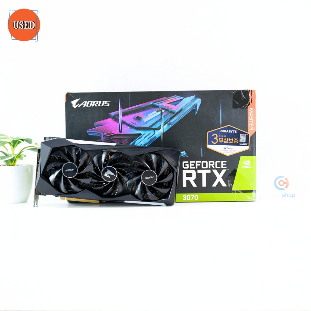 การ์ดจอ (VGA) GIGABYTE AORUS RTX3070 8GB 3F MASTER P17812