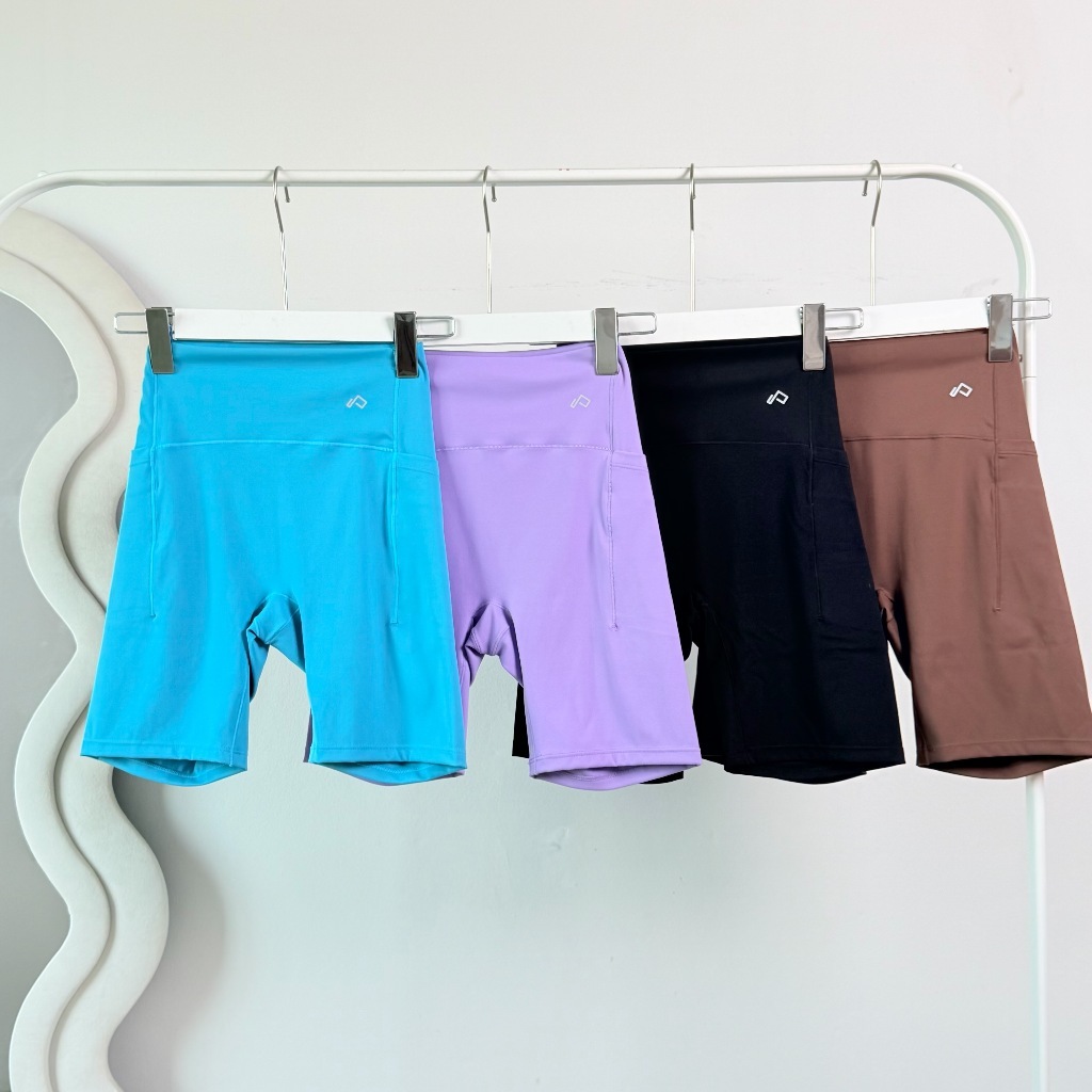 Planky leggings (YOGA/ส746) กางเกงโยคะ เอวสูงทรงสวย ใส่สบาย กางเกงฟิตเนสขาสั้น ออกกำลังกายผู้หญิง