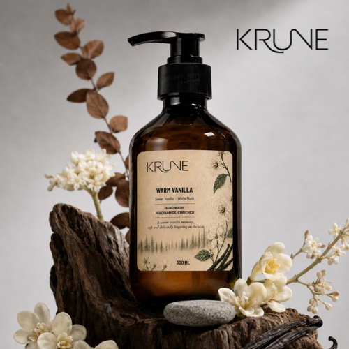 KRUNE Hand Wash - Warm Vanilla 300 ml. | ครูน ผลิตภัณฑ์ทำความสะอาดมือ กลิ่น Warm Vanilla 300 มล.