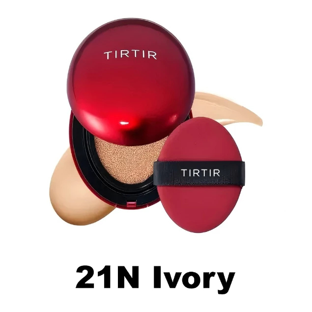 คุชชั่น TIRTIR Red Cushion 21N 18g สี Ivory โทนกลาง ไม่เหลือง ไม่เทา ปกปิดรอยสิว ให้ผิวมีออร่า เหมาะ