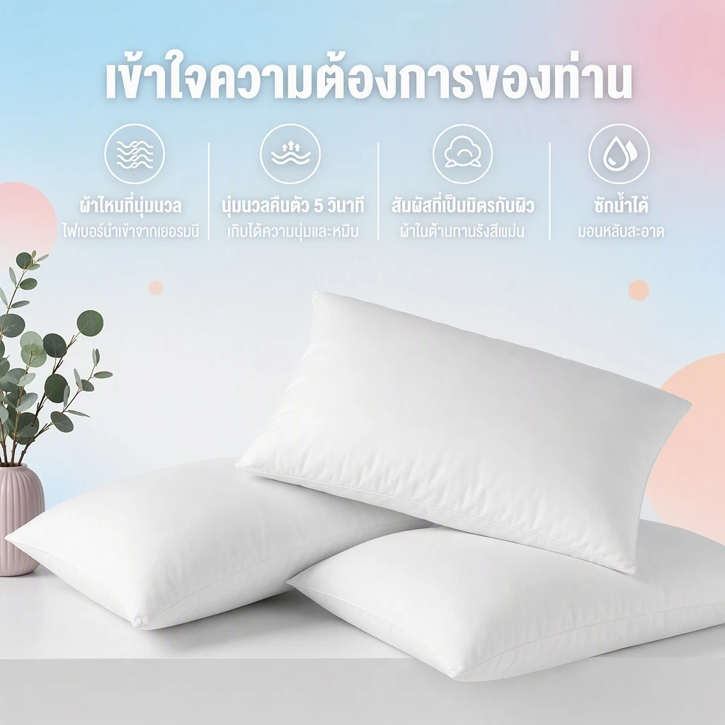 หมอนแบบอัดสุญญากาศ (ของแถม) (400 กรัม x1) – 36*60cm รุ่นมาตรฐานระดับเริ่มต้น จัดส่งในบรรจุภัณฑ์แบบสุญญาก