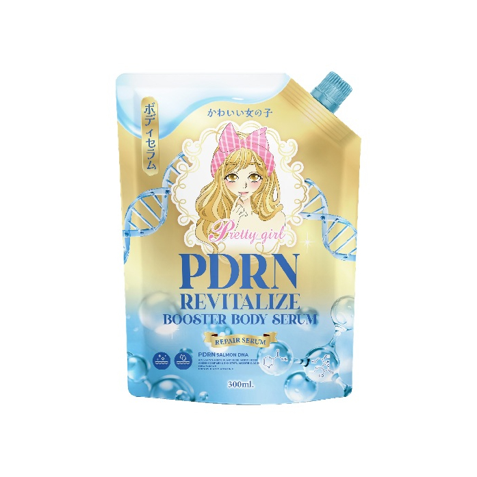 (1 ถุง) เซรั่มฟ้า Pretty Girl PDRN Revitalize Booster Body Serum