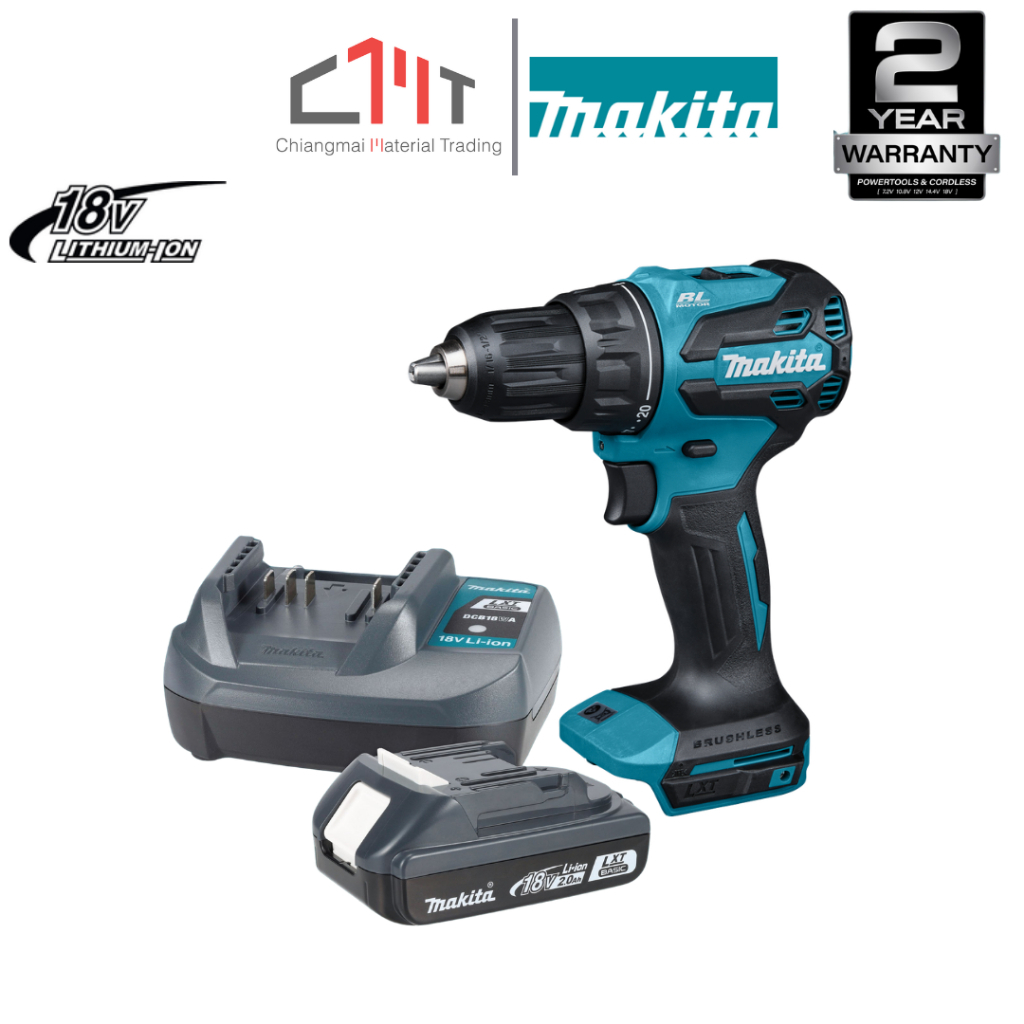 MAKITA สว่านกระแทกไร้สาย 18V LXT - BASIC  No.DHP490WV