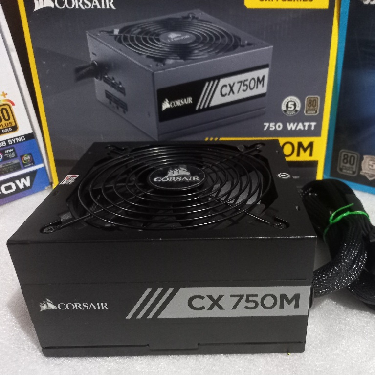 PSU ประกัน 6เดือน Corsair CX750M 750W 80+Bronze มือ2 ถอดสายได้ / power supply / พาวเวอร์ซัพพลาย