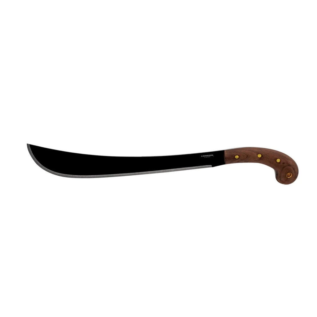 Condor Golok Machete มีด ยอดนิยม ขนาดใหญ่ เหล็ก High Carbon พร้อมซองหนังแท้ ด้ามไม้ by Jeep Camping