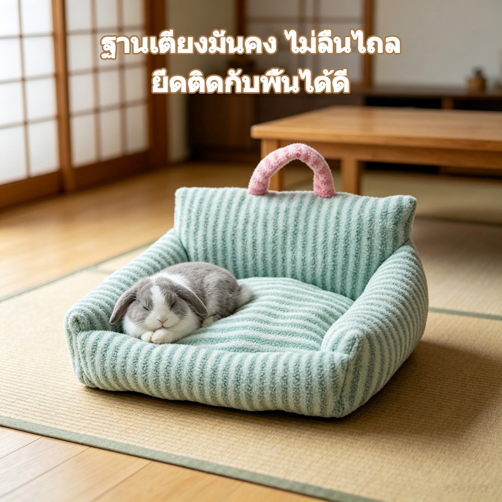 🛋️ บ้านหมา ที่นอนแมว ที่นอนสัตว์เลี้ยง ที่นอนขอบตั้ง ที่นอนแมว เตียงสุนัข ขนาดใหญ่พิเศษ เบาะสัตว์เลี้ยง ที่นอนแมวใหญ่ รูปที่ 6