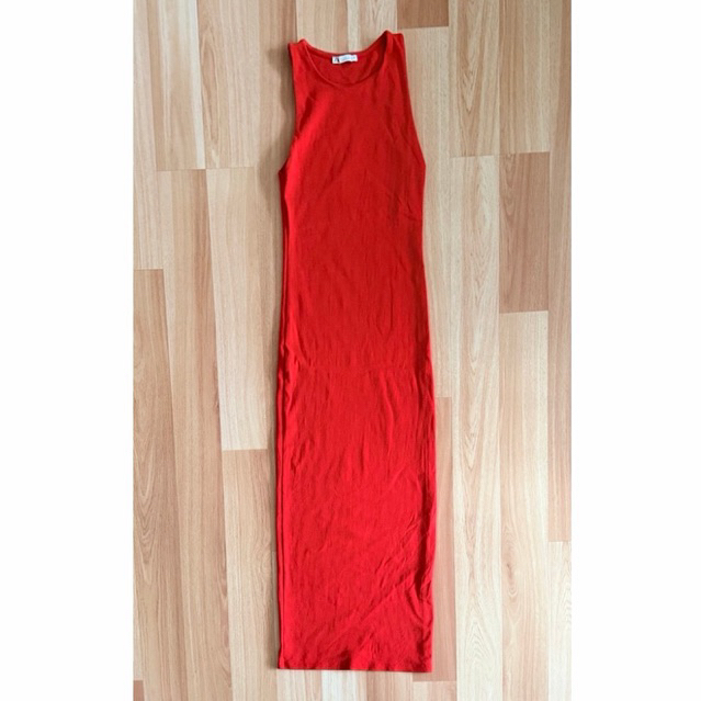 zara bodycon dress red s