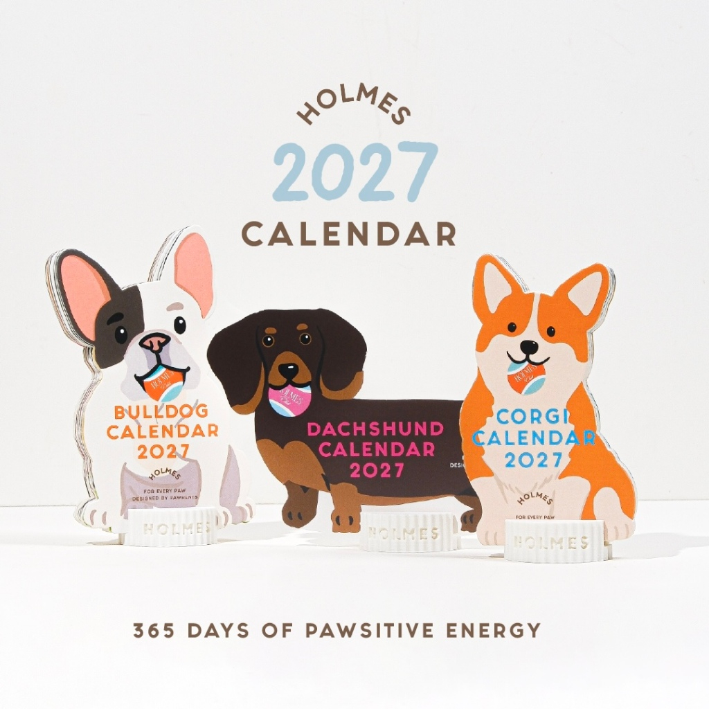 HOLMES 2027 Desk Calendar - ปฏิทินตั้งโต๊ะลายหมาสุดน่ารัก