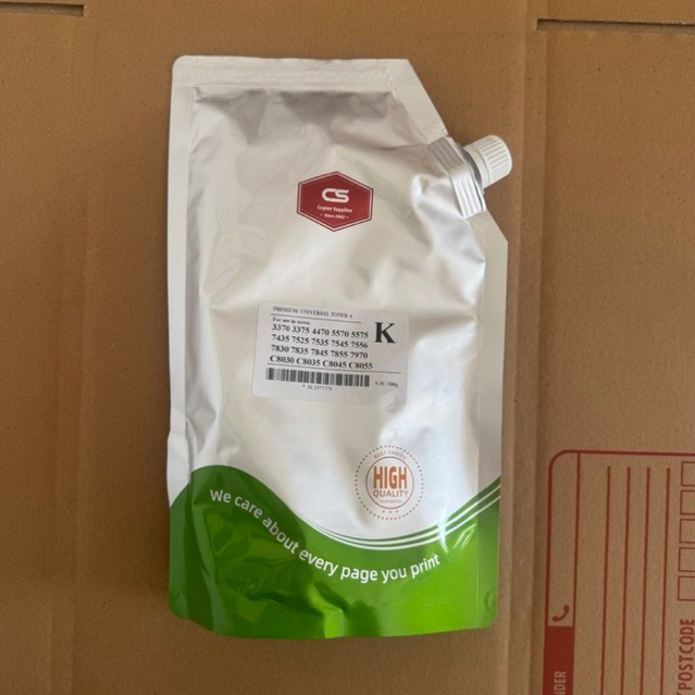 ผงหมึกเครื่องถ่ายเอกสาร Xerox K สีดำ 500g Toner Powder รองรับ 7435 7525 7535 7556 7830 7835 7845 7855 C8030-C8055