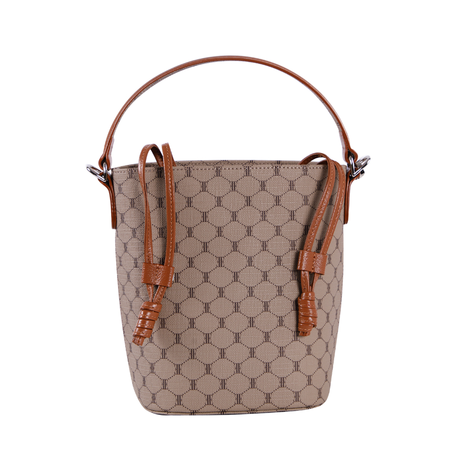 ELLE حقيبة دلو MONOGRAM جلد طبيعي WEHH108 — صورة 7