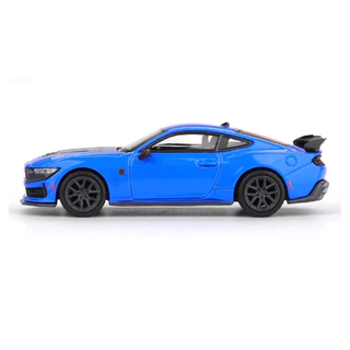 MGT01141-R - MINI GT 1/64 FORD MUSTANG DARK HORSE 2024 GRABBER BLUE RHD DIECAST SCALE MODEL CAR