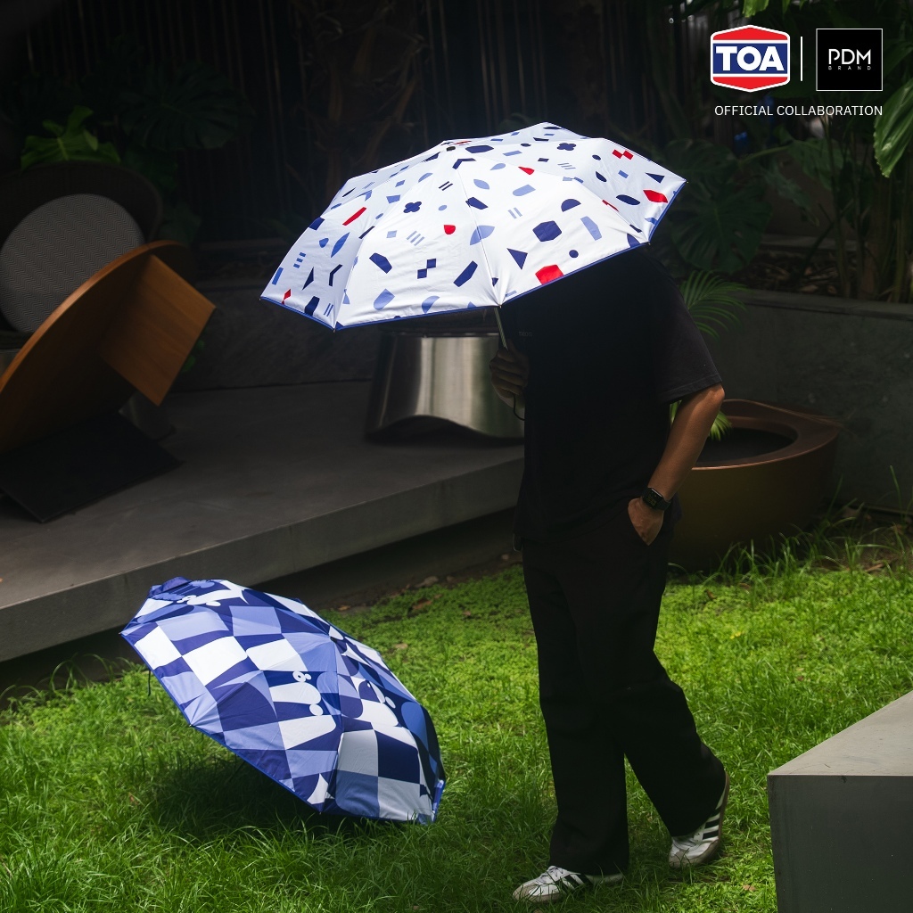 TOA X PDM ร่มพับ ผ้า Pongee 2 ชั้น ป้องกันรังสี UV มีให้เลือก 2 ลาย — صورة 8
