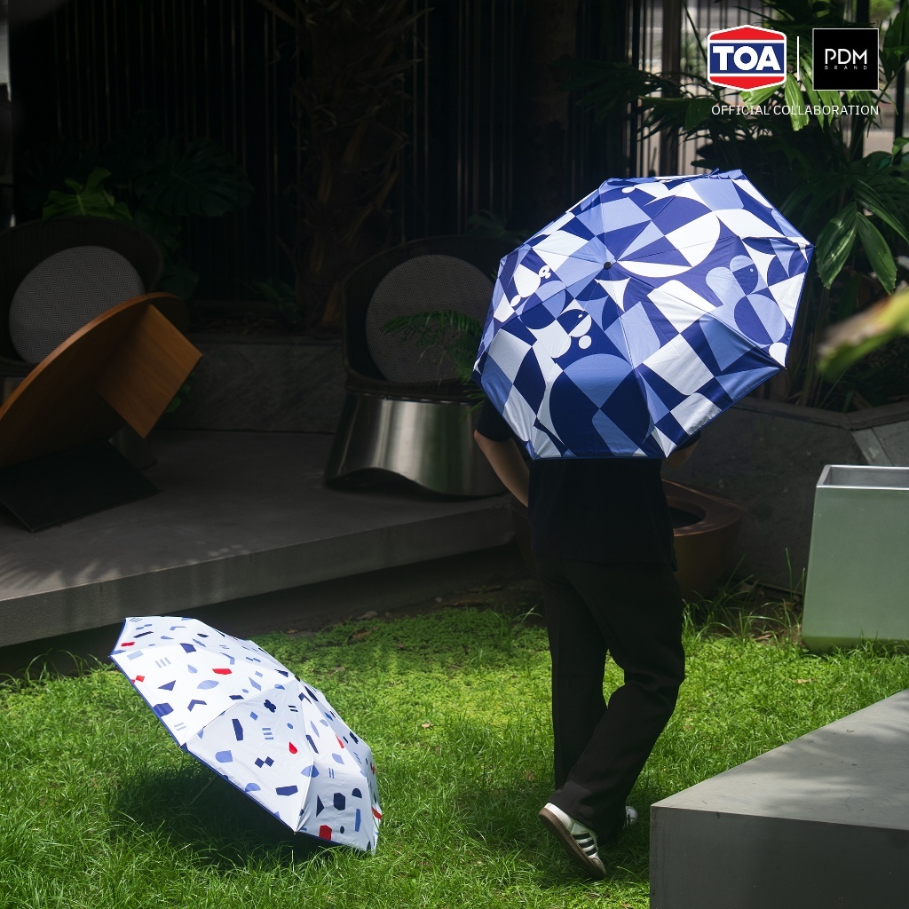TOA X PDM ร่มพับ ผ้า Pongee 2 ชั้น ป้องกันรังสี UV มีให้เลือก 2 ลาย — صورة 7