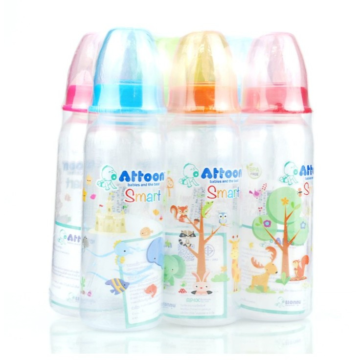 ขวดนม 8 ออนซ์ Attoon แอตตูน แพ็ค 6 ขวด