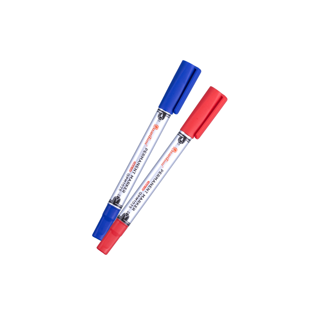 Quantum ปากกาเคมี 2 หัว Permanent Marker QPM1025 0.5-1.0 มม. กันน้ำ แพ็คคู่ 2 ด้าม คละสี — صورة 5