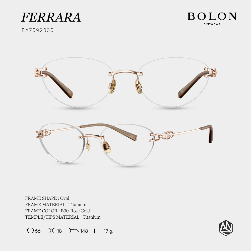 BOLON إطار نظارة تيتانيوم FERRARA ‏BA7092 — صورة 4