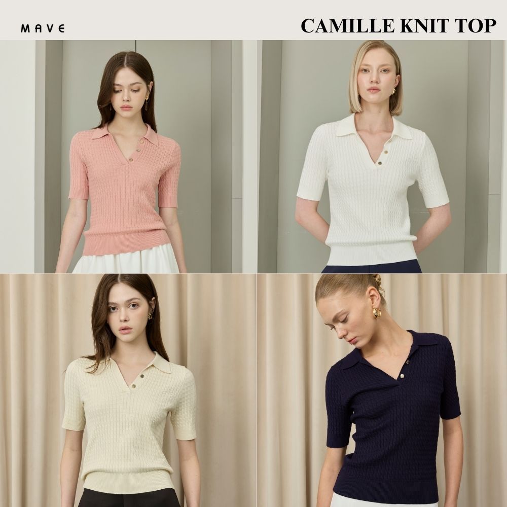 MAVE เสื้อรุ่น CAMILLE สี OFF WHITE,CLAY,MAGNOLIA,NAVY