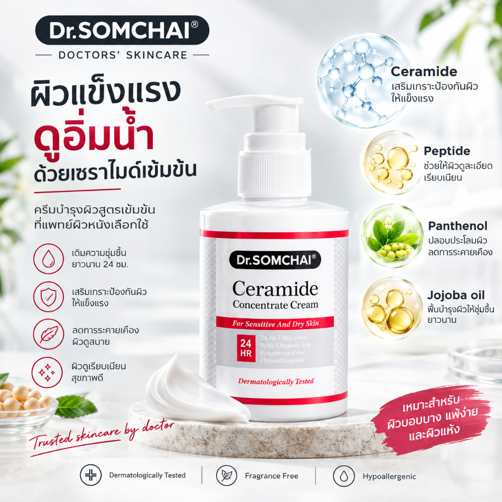 Dr.Somchai كريم سيراميد مركز 280 مل — صورة 3