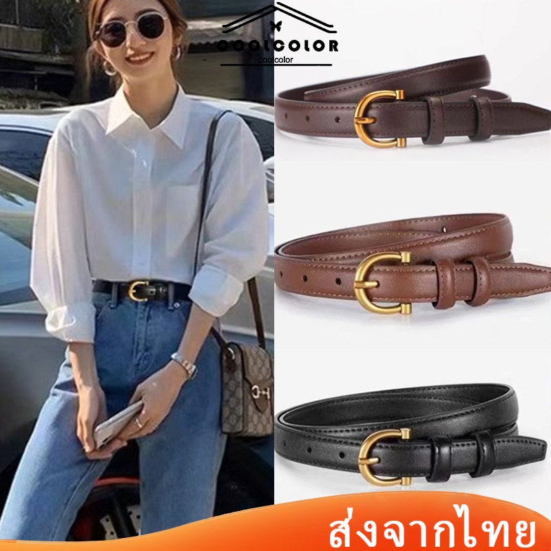 ในไทย💖เข็มขัดวินเทจย้อนยุคInsสไตล์เกาหลีทันสมัย คุณภาพสูง อเนกประสงค์ กางเกงยีนส์กระโปรงตกแต่งเข็มขัด