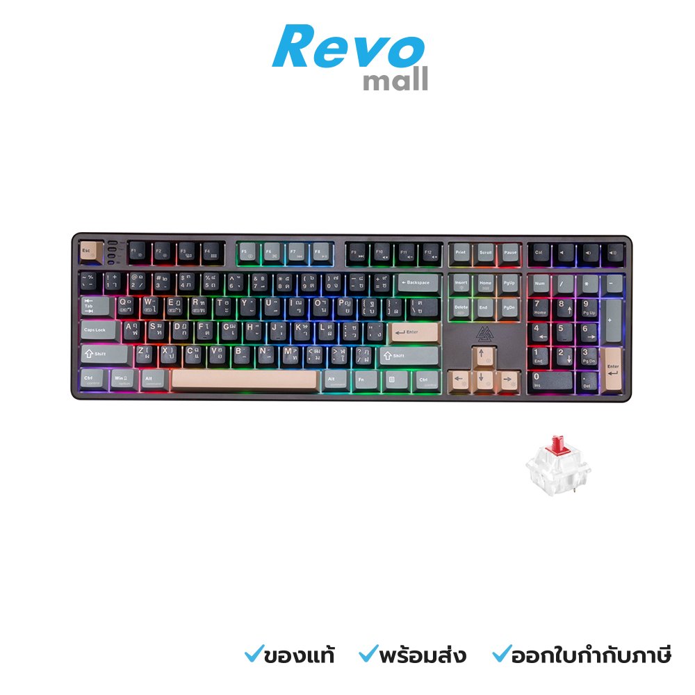 EGA คีย์บอร์ดเกมมิ่ง รุ่น TYPE CMK7 Red Switch