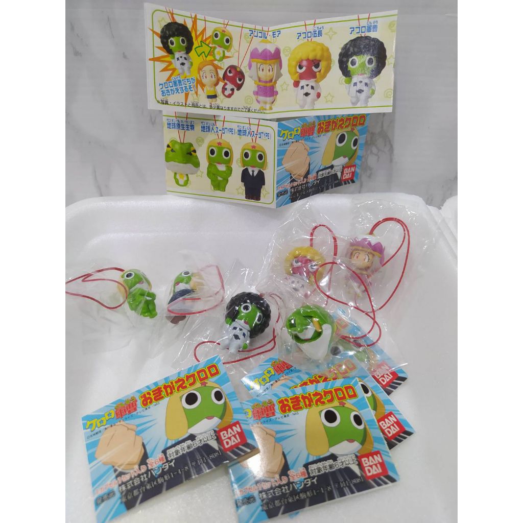 ของญี่ปุ่นแท้ ขายแยก ที่ห้อย พวงกุญแจ ฟิกเกอร์ Keroro เคโรโระ ขบวนการอ๊บอ๊บป่วนโลก Sgt. Frog Keroro 