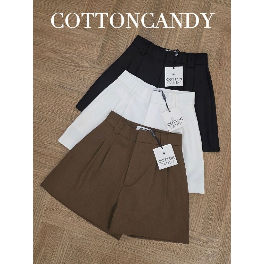 #Cotton Candy🍭กางเกงขาสั้น 2 จีบปล่อย New Ally korea pants