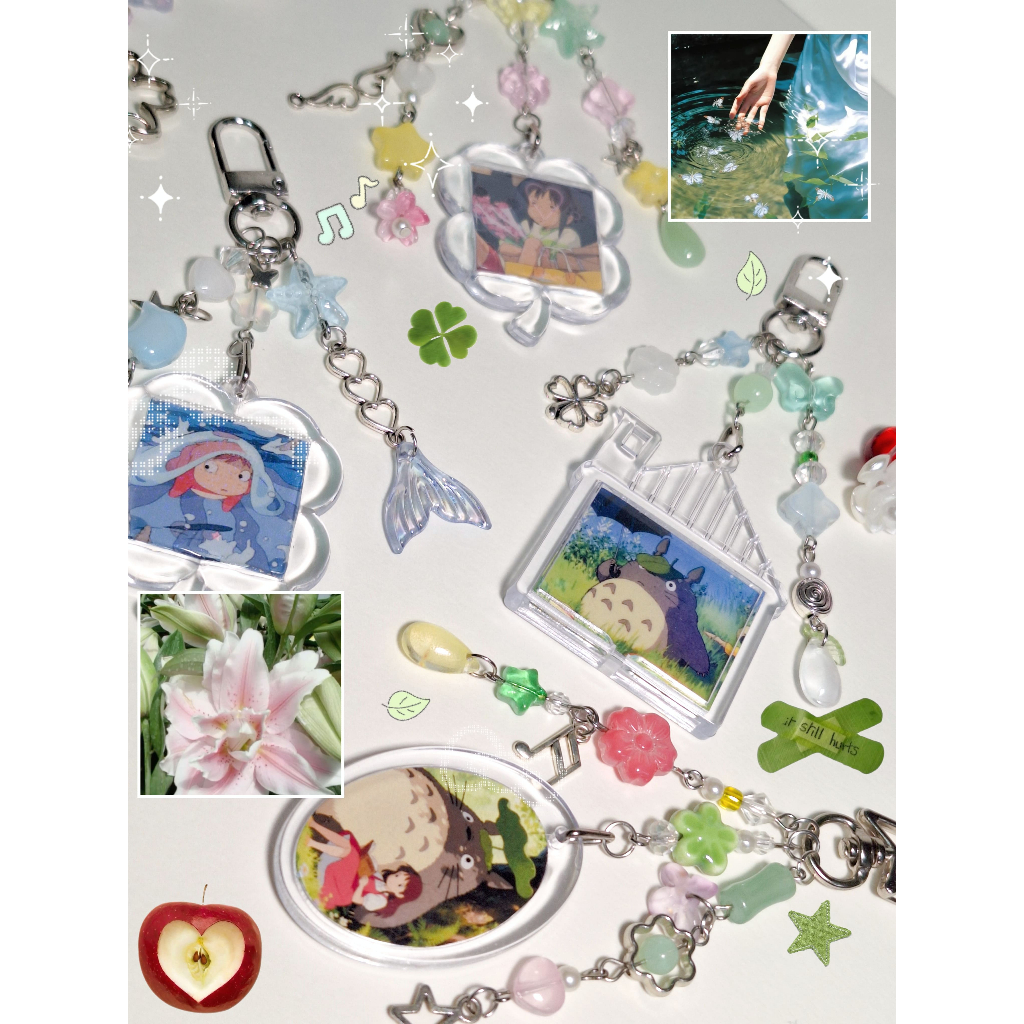 Custom keychain พวงกุญแจ พวงกุญแจลูกปัด กรอบรูป สั่งทำที่แชทก่อนสั่งซื้อ❗️ไม่รับทำตามแบบของร้านอื่นนะคะ