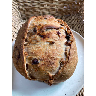 ขนมปัง ซาว์โดว์ แครนเบอร์รี่ วอลนัท ลูกเกด 💥ไม่ใส่น้ำตาล Cranberry Walnut Raisin Sourdough 🍞