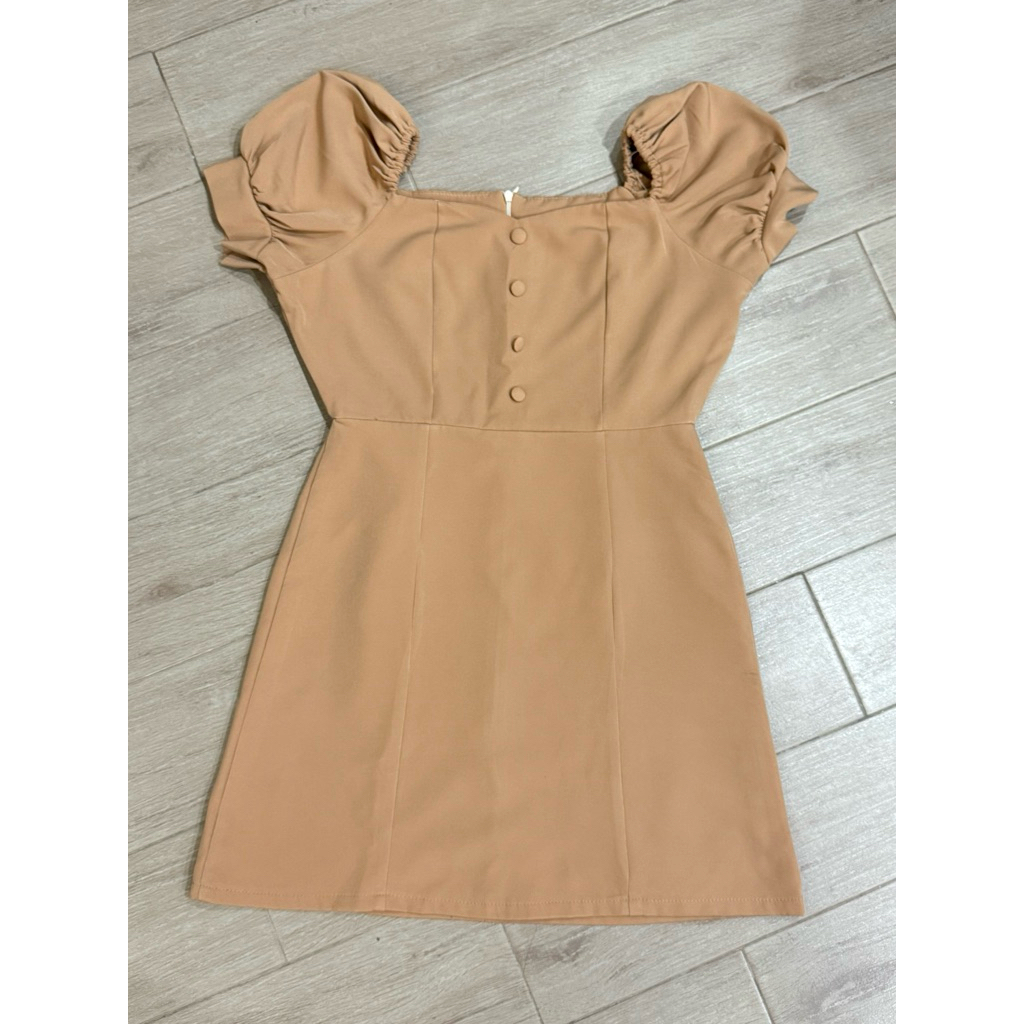 เดรสหรู ป้าย ap style xl สึครีม ใส่สวย