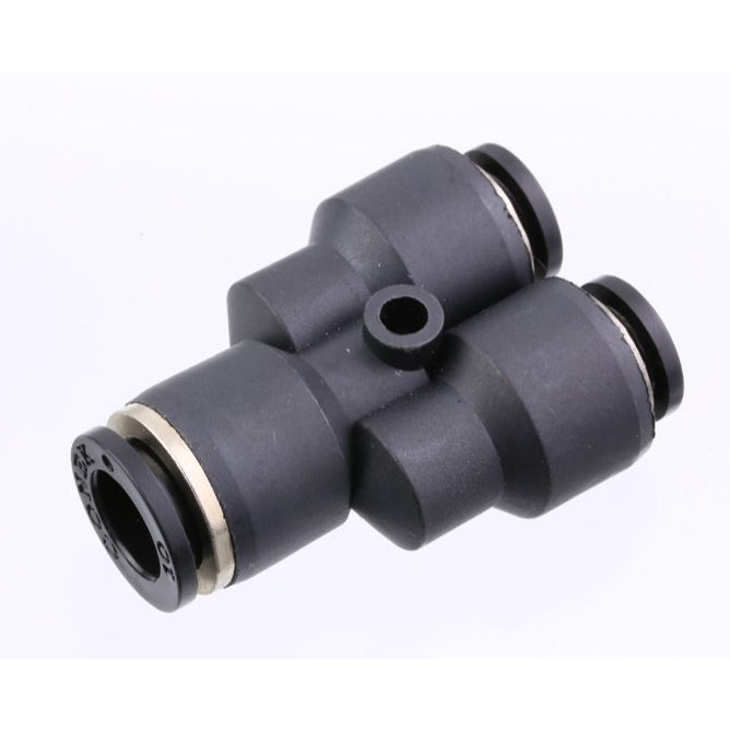 ข้อต่อลม PU สามทาง สามทางตัววาย เสียบสายลม3ด้าน Union Y Air ‎Fitting PY4 - PY16