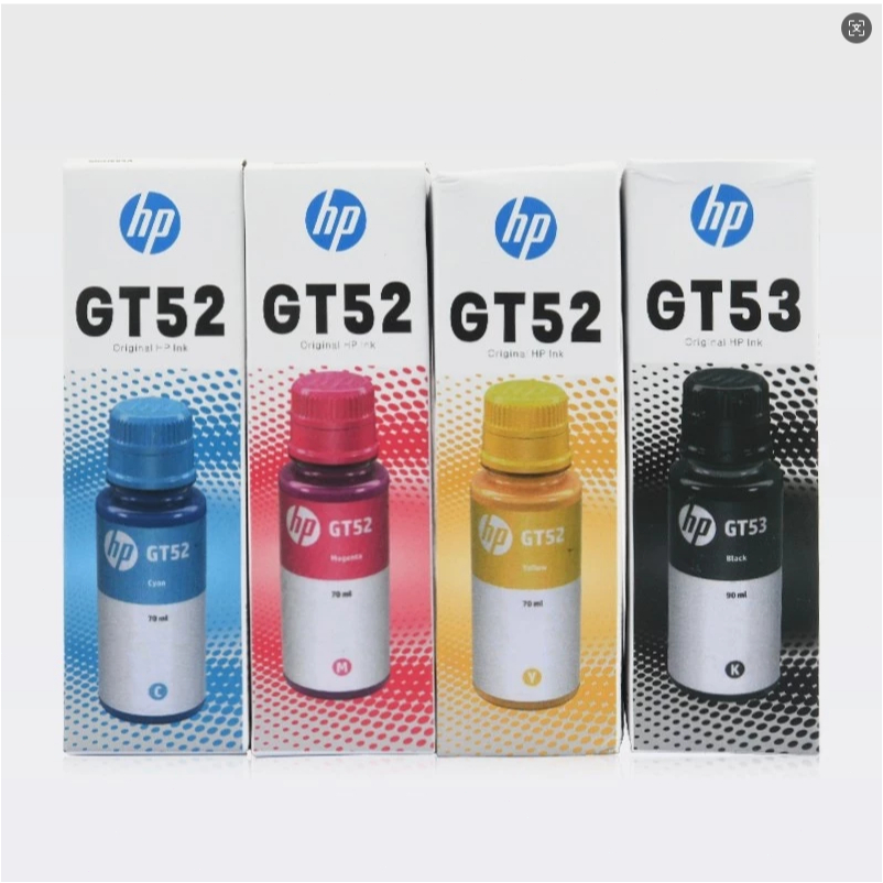 หมึกเติมแท้ （มีกล่องอย）HP GT53/รับประกันคุณภาพของแท้ 100% GT52For HP Smart Tank 415/ 315 / 515 / 500