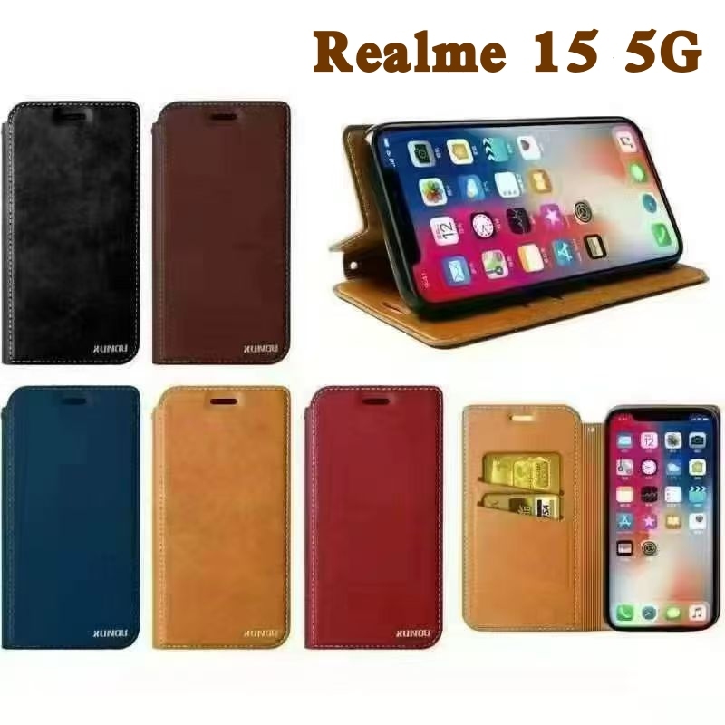 realme 15 Pro 5G/realme 15 5G(ส่งในไทย)เคสฝาพับRealme 15T 5G/Realme 15 5Gเคสกระเป๋าเปิดปิดแบบแม่เหล็