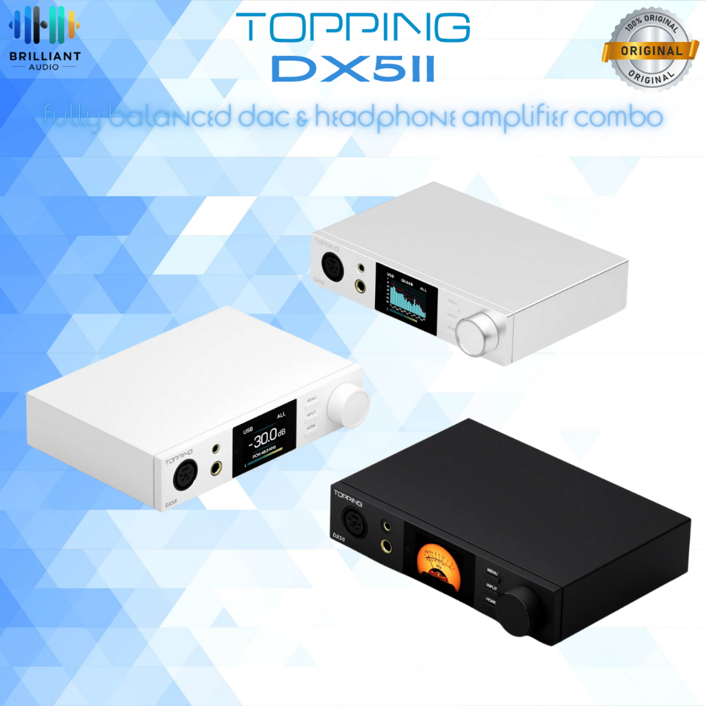 Topping DX5II DAC & Headphone Amplifier แบบ Balanced เต็มรูปแบบ Hi-Res (ประกันศูนย์ไทย)