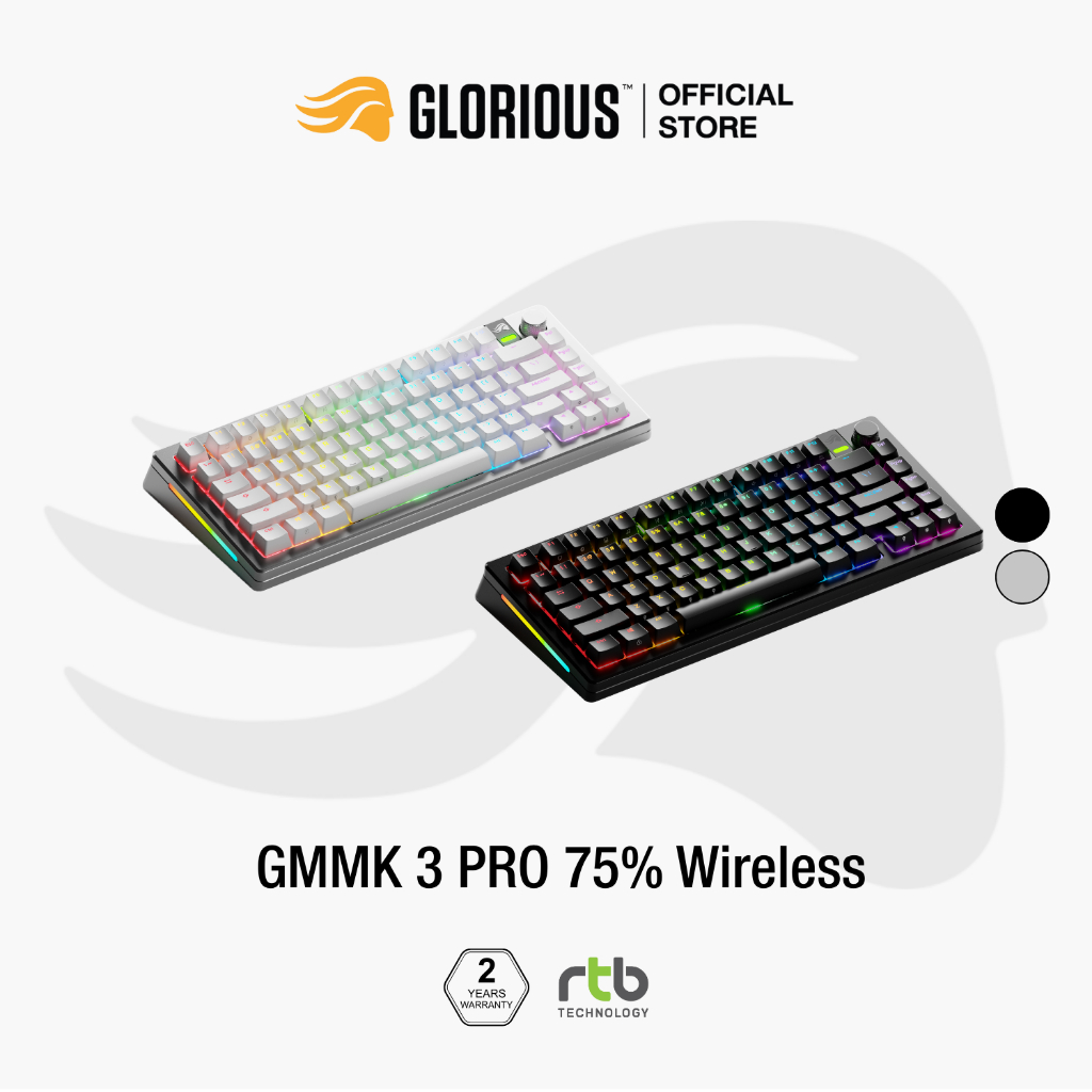 Glorious GMMK 3 Pro Prebuilt 75% คีย์บอร์ดเกมมิ่งไร้สาย Wireless Gaming Mechanical Keyboard Aluminiu